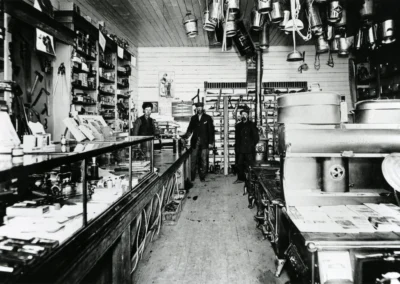 Standard Supply Co. proprietors-J.L. Lawrence and S.O. Larsen, L to R.- J. L. Lawrence -hardware,